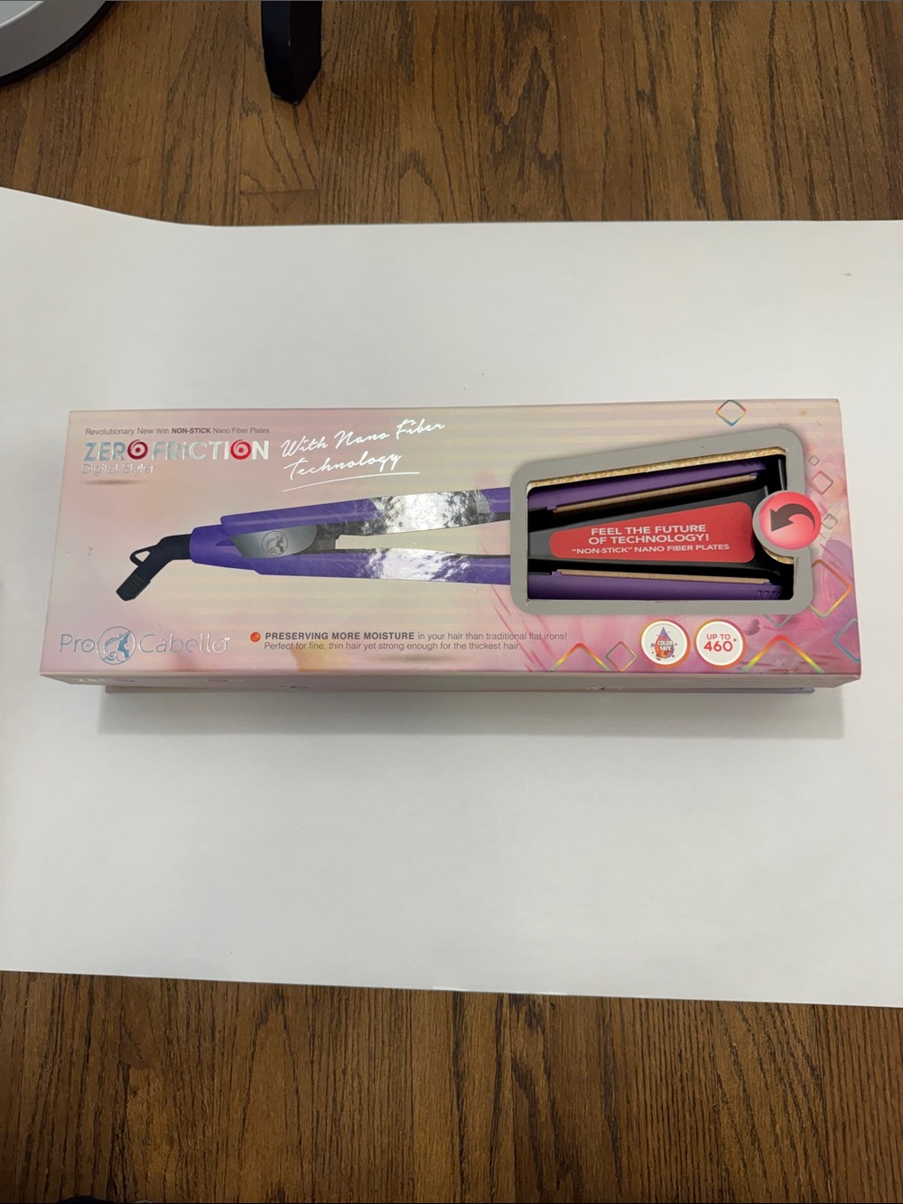 Pro Cabello Purple Zero Friction Digital Hair Styler - NWT